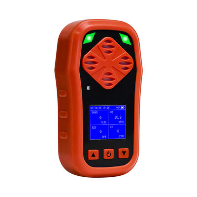 Βιομηχανικός 4 Monitor Gas Multi Gas Analyzer CO H2S O2 Χεριούχιος ανιχνευτής καυσίμων αερίων