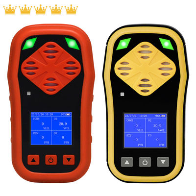IP67 Φορητό προσωπικό 4 Gas Monitor H2S CO O2 LEL με μπαταρία